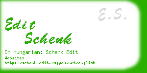 edit schenk business card